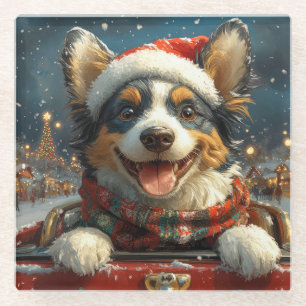Blue Heeler Hondenroller Onderzetter Kerst