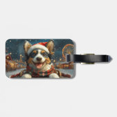 Blue Heeler Hondenroller Onderzetter Kerst Bagagelabel (Achterkant horizontaal)