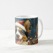 Blue Heeler Hondenroller Onderzetter Kerst Koffiemok (Voorkant rechts)
