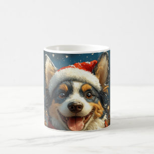Blue Heeler Hondenroller Onderzetter Kerst Koffiemok