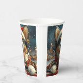 Blue Heeler Hondenroller Onderzetter Kerst Papieren Bekers (Rechts)