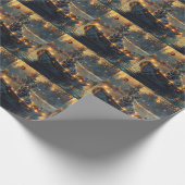 Blue Heeler kerstvakantie Cadeaupapier (Hoek)