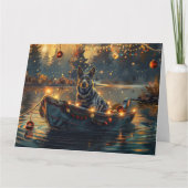 Blue Heeler kerstvakantie Kaart (Voorkant)