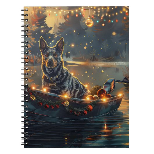 Blue Heeler kerstvakantie Notitieboek (Voorkant)