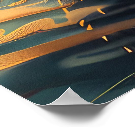 Blue Heeler kerstvakantie Poster (Hoek)