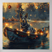 Blue Heeler kerstvakantie Poster (Voorkant)