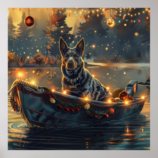 Blue Heeler kerstvakantie Poster (Voorkant)