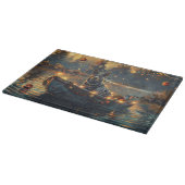 Blue Heeler kerstvakantie Snijplank (Hoek)