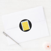 Blue Heeler Kostuumhond Halloween Last Minute Mann Ronde Sticker (Envelop)