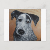 Blue Heeler Labrador Puppy Painting Briefkaart (Voorkant)