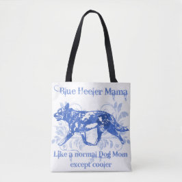 Blue Heeler Mama Waterverf Blue Voeg een naam toe Tote Bag