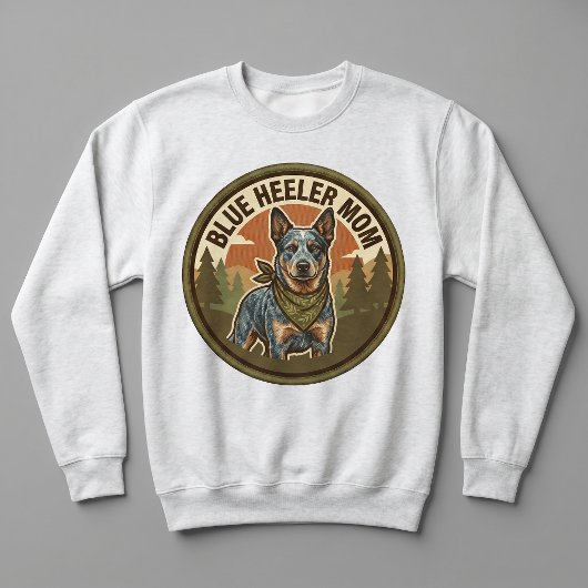 Blue Heeler Moeder Crewneck Rundhals Cattle Dog Mo Trui