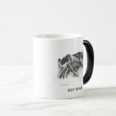 Blue Heeler mok "heeft java?" (Voorkant rechts)