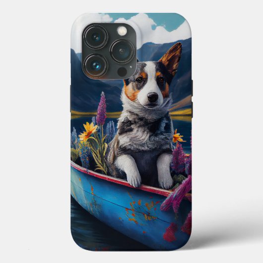 Blue Heeler op een peddel: een Schilderachtig avon Case-Mate iPhone Case (Achterkant)