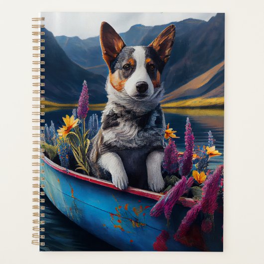 Blue Heeler op een peddel: een Schilderachtig avon Planner (Voorkant)