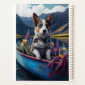 Blue Heeler op een peddel: een Schilderachtig avon Planner (Achterkant)