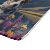 Blue Heeler op een peddel: een Schilderachtig avon Snijplank (Hoek)