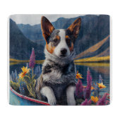 Blue Heeler op een peddel: een Schilderachtig avon Snijplank (Voorkant)