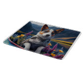 Blue Heeler op een peddel: een Schilderachtig avon Snijplank (Hoek)