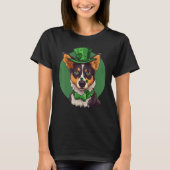 Blue Heeler shamrock St Patricks Day Australian Ca T-shirt (Voorkant)