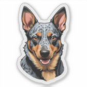 Blue Heeler Sticker (Voorkant)