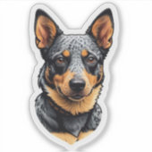 Blue Heeler Sticker (Voorkant)