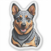 Blue Heeler Sticker (Voorkant)