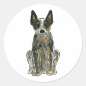 Blue Heeler Sticker ACD Cattle Dog (Voorkant)