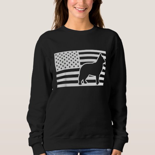 Blue Heeler USA Flag Trui (Voorkant)
