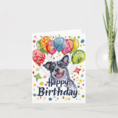 Blue Heeler Vouwkaart Kaart (Voorkant)