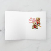 Blue Heeler wenst je een prettige kerstkaart Feestdagen Kaart (Binnen)