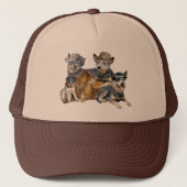 Blue Heeler Western Theme Apparel Trucker Pet (Voorkant)