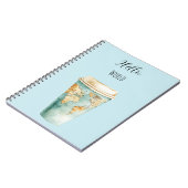 Blue Hello World Coffee Cup Notitieboek (Linkerzijde)