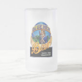 Blue Hen Beer Frosted Glass Mok (Center)