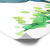 Blue Hen Chicken State Bird of Delaware Poster (Hoek)