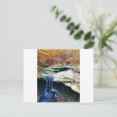 Blue Hen Herfsten Cuyahoga Nationaal Park Ohio Briefkaart (Staand voorkant)