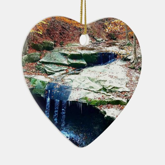 Blue Hen Herfsten Cuyahoga Nationaal Park Ohio Keramisch Ornament (Rechts)