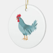 Blue Hen Keramisch Ornament (Links)