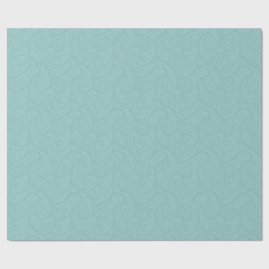Blue Henna Swirl Cadeaupapier (Vlak)