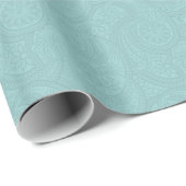 Blue Henna Swirl Cadeaupapier (Rol Hoek)