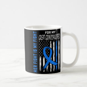 Blue Her Fight Diabetes Awareness Shirt Great Gran Koffiemok