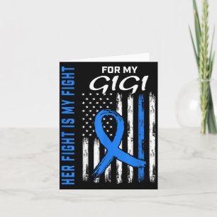 Blue Her Fight is mijn strijd tegen diabetes bewus Kaart