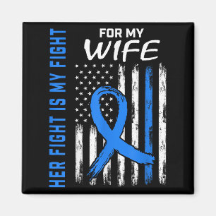 Blue Her Fight is mijn strijd tegen diabetes bewus Magneet