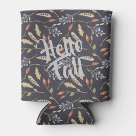 Blue Herfst Woodland Natuur Pattern Blikjeskoeler