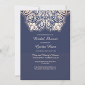 Blue Heritage Invitation Kaart (Voorkant)
