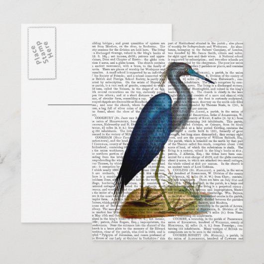 Blue Heron 3 2 Briefkaart (Voorkant / Achterkant)