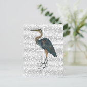 Blue Heron 3 Briefkaart (Staand voorkant)