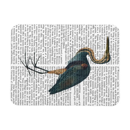 Blue Heron 3 Magneet (Horizontaal)