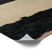 Blue Heron aan de Mississippi op de Sunset Poster (Hoek)