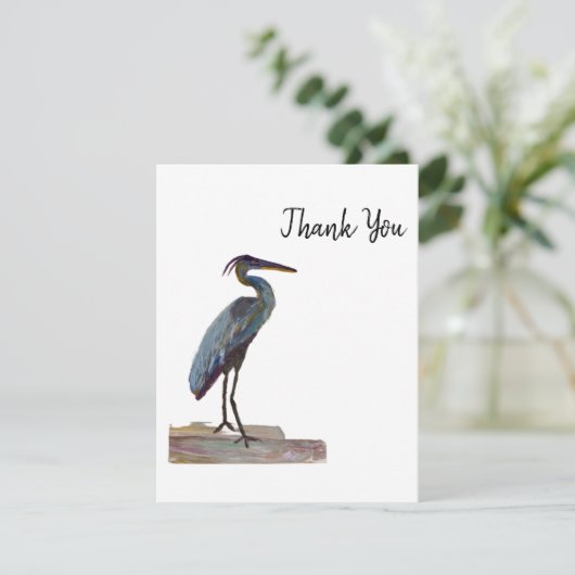 Blue Heron bedankt (Staand voorkant)